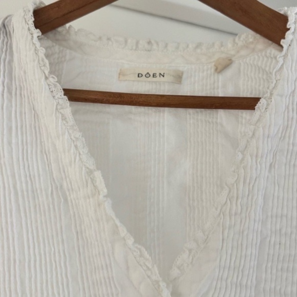 DOEN White Karlie Top - Picture 2 of 4